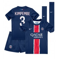 Paris Saint-Germain Presnel Kimpembe #3 Hemmaställ Barn 2024-25 Korta ärmar (+ Korta byxor)